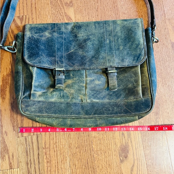 Myra Bag leather messenger. Used once. - Picture 7 of 8
